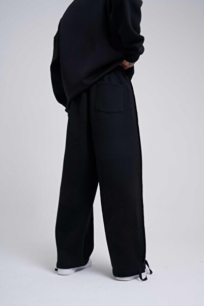 Machinist Ανδρικό Sewing Baggy oversized Μαύρο Φούτερ