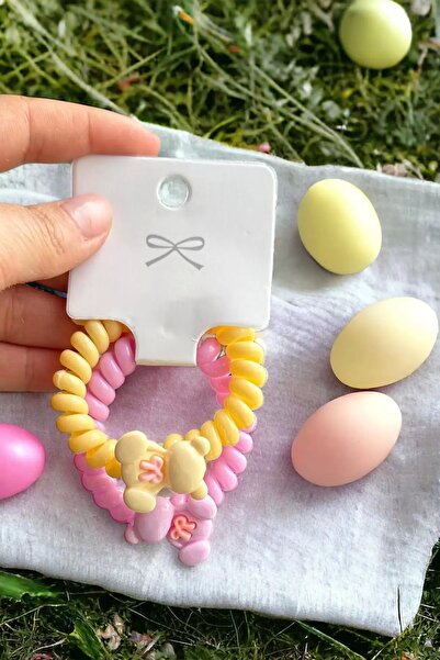 TakıDolabı Смесени цветове 2 бр. мечета с детайлна спирална закопчалка