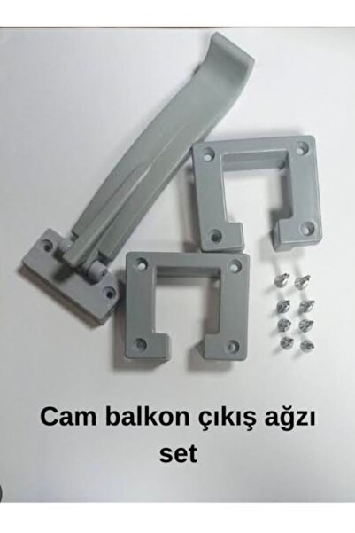 shop Cam Balkon Gold Sistem Gri Çıkış Ağzı Ve Üst Boynuz Takımı