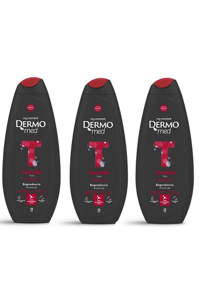 Dermomed Tonicita, gel de dus hidratant, 3 buc x 750 ml