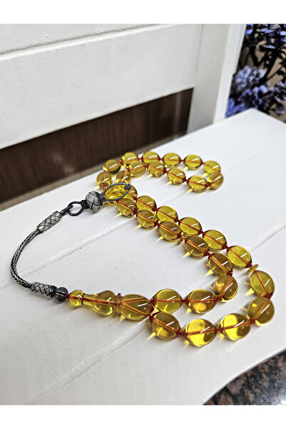 Zikir Tesbih ATEŞ KEHRİBAR TESBİH KAZAZİYE GÜMÜŞ PÜSKÜL , Kişiye Özel Ahşap K...