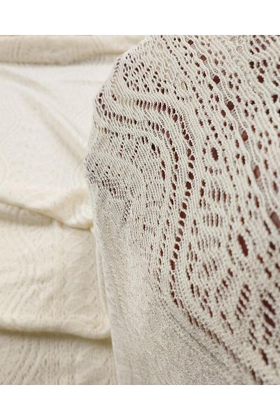 Kumaş Parça Χρώμα Δαντέλα Κρέμα - 150 cm Πλάτος x 220 cm Μήκος