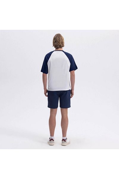 Ellesse Ανδρικό T-Shirt White - Navy Blue Em009-2-nv
