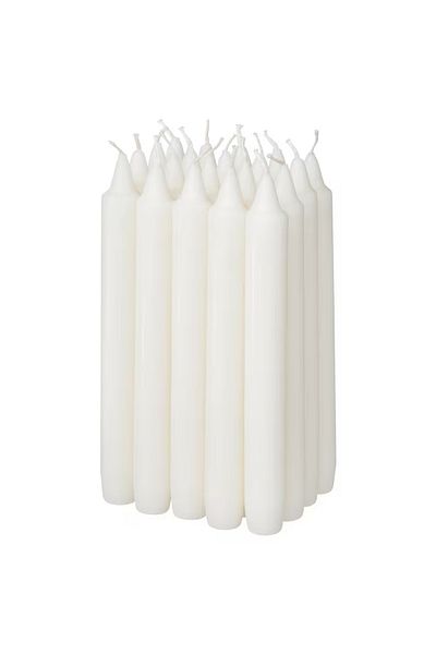 IKEA Unscented Chandelier Candle, Natural Color, 19 cm, Burn Time: 6 Hours