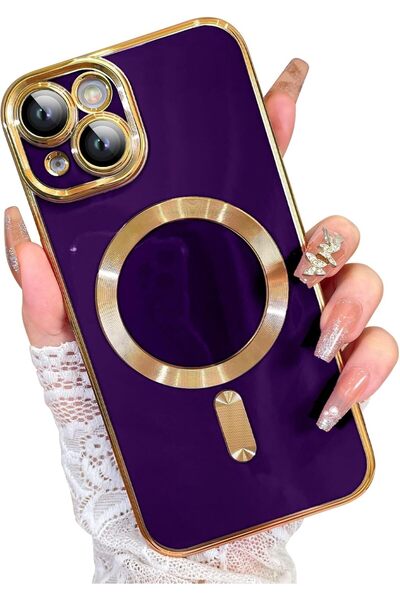 PSGT Apple ( Iphone 13 ) Uyumlu Kılıf Magsafe Magnetic Lazer Kesim Kılıf