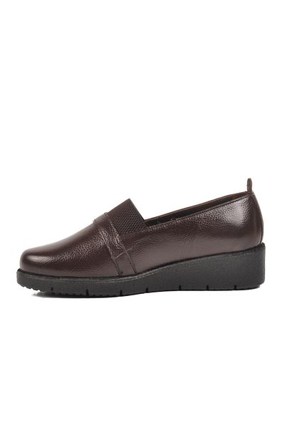 WALKWAY Bb0114 Z Brown Genuine Leather Women's Casual Shoes