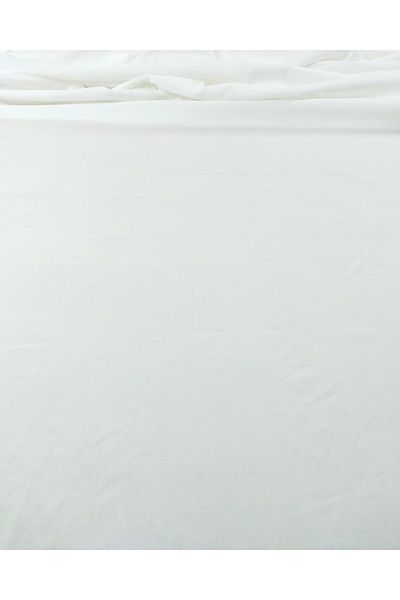 Kumaş Parça Βαμβακερό Συνθετικό Υφαντό Λεπτό Μεταξένιο Λευκό (Πλάτος 150 cm x Μήκος 190 cm)