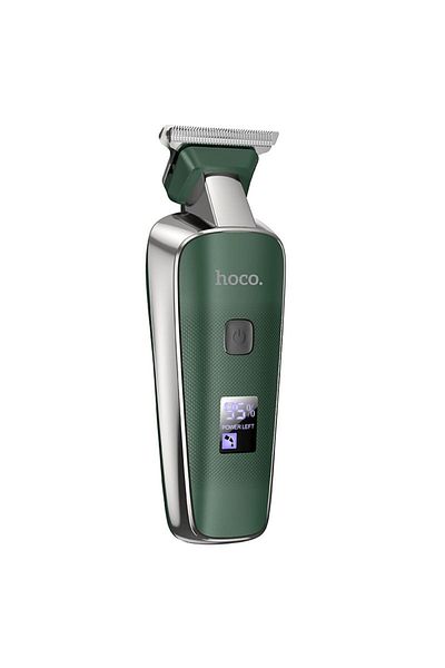 REDz Accessories Hair Clipper, Hoco HP23 Hair Clipper, 600mAh Capacity, 7000rpm Speed, Digital Display, Green