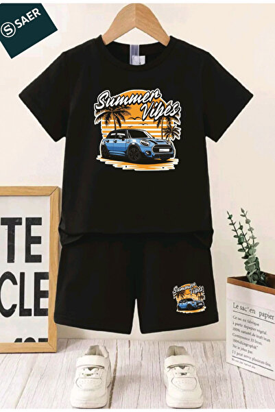 SAER με τύπωμα Crew Neck Σετ για αγόρια και κορίτσια, Βαμβάκι τεμαχίων μπλουζ...