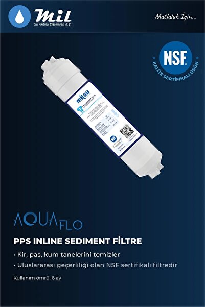 Mil Kapalı Kasa Su Arıtma Cihazı 13lü Filtresi Aquaflo Membran Set
