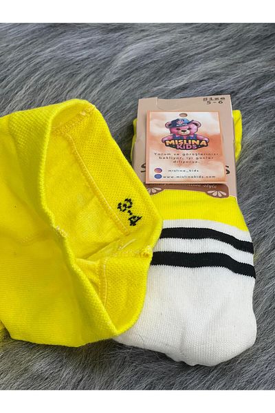 mislina kids Yellow Striped Pantyhose – 3/6 Years |   Mislina Kids