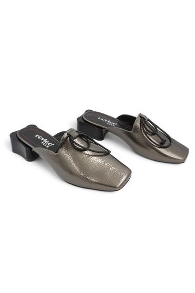 ENDİCAN 216 1032-1 Women's Slippers Platinum Crinkle Rgn