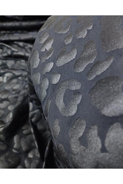 Kumaş Parça Jarse Parlak Desenli İçi Yumuşak Siyah RenkteEn: 140 cm
