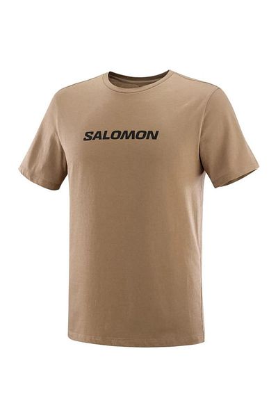 Salomon LC 2218800   Ανδρικό γραφικό μπλουζάκι για τρέξιμο - Καφέ SS Tee