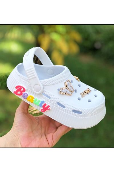 Pandalina Girl's Sandals Shiny Stone Beauty Figured Non-Slip Sole Pool Sea Shoes