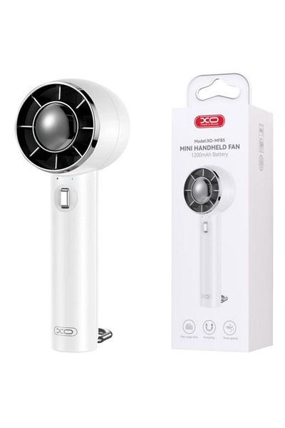REDz Accessories Portable Fan XO-MF85, Desk Stand, 1200mAh Battery, 3 Speeds, White