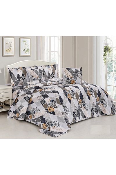 HOURS Horse comforter set, made of durable, soft and distinctive fabric, for two people, 6 pieces, compressed, Aviva-11