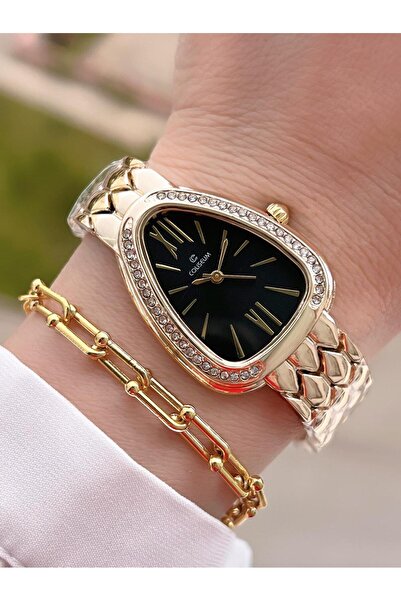 Coliseum Özel Tasarım Vintage Seri Kadın Kol Saati+ Bileklik Hediyeli CL8307.M3
