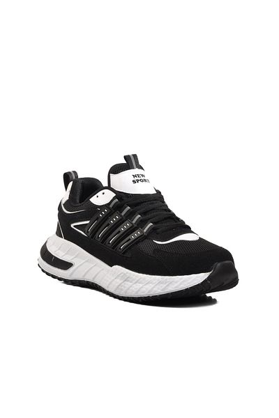 WALKWAY 7615 m Black-White Men's Sports Shoes