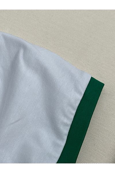 Touz Moda Bluză crop albă cu imprimeu Love Italy