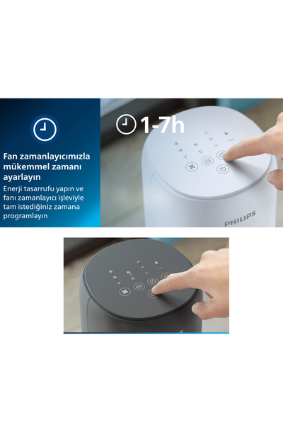 Philips BEYAZ Kule Tipi Fan, 105 cm ince tasarım, Uzaktan kumandalı, Zamanlayıcı, 3 Hız, 40W