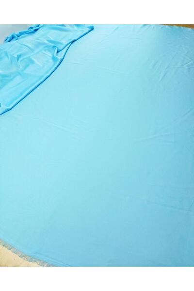 Kumaş Parça Відкритий блакитний атлас - 150 см ширина x 320 см довжина (ширин...