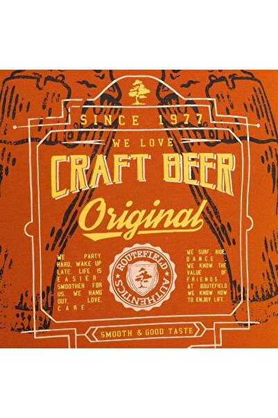 ROUTEFIELD Rftract23 Tract Men's T-Shirt Orange