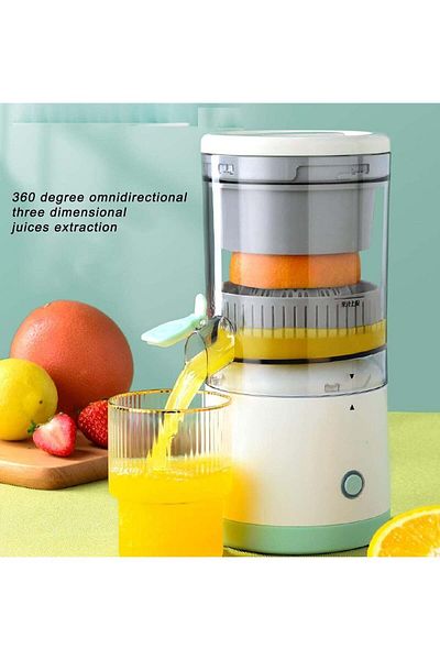 Denx Electric Citrus Juicer, Hands-Free Portable USB Rechargeable, Powerful Electric Fruit Juicer, DX1721