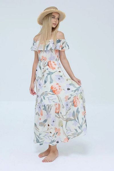 nedo7 Madonna Collar Dress - Grey-Orange