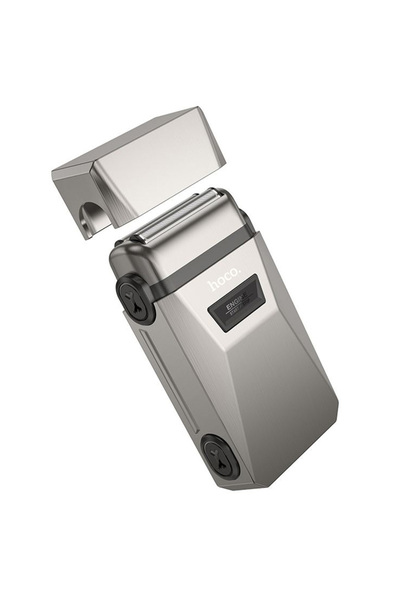 REDz Accessories Ξυριστική μηχανή Hoco HP31, ηλεκτρική και φορητή, αθόρυβη και αδιάβροχη, μεταλλική, ασημί