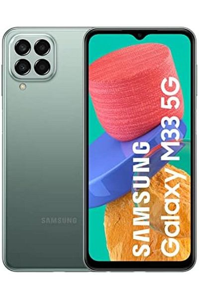 Samsung Galaxy M33 5G Mobile Phone SIM Free Android Smartphone 6GB RAM 128GB Storage Khaki Green