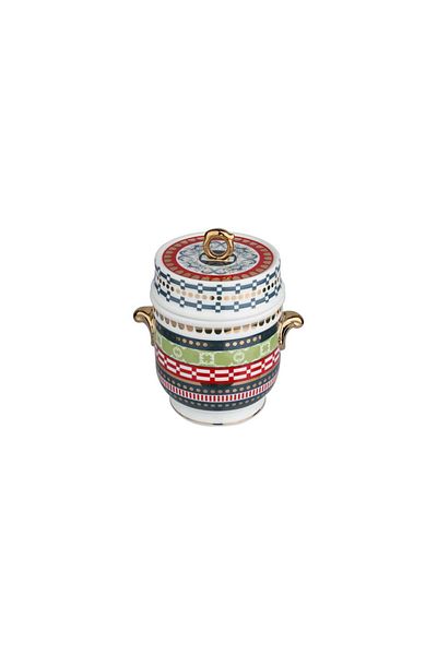 Lucky Art Lancelot Bone Jar with Handle 16cm