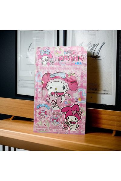 Meyra Accessories Sanrio My Melody Di̇Y DIY Handmade Keychain Figure Toy Plush Hobby Entertainment