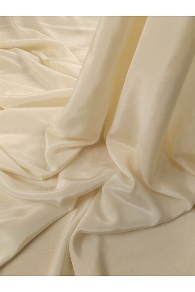 Kumaş Parça Viscose Cotton Flush Voile Ecru Color