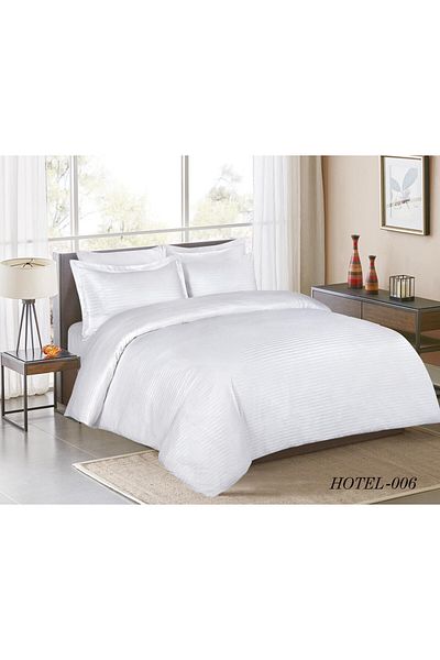 HOURS Horse Comforter Set, Durable, Soft and Distinctive Fabric, Double, Hotel, 7 Pieces, HOTEL-006