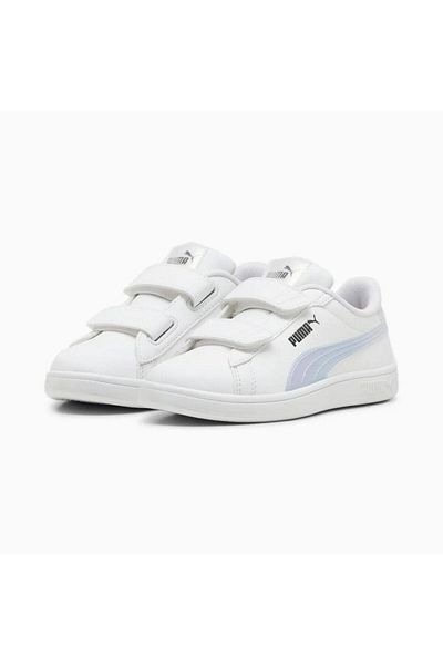 Puma Smash 3.0 Holo 2.0 V Ps Kids White Sneakers