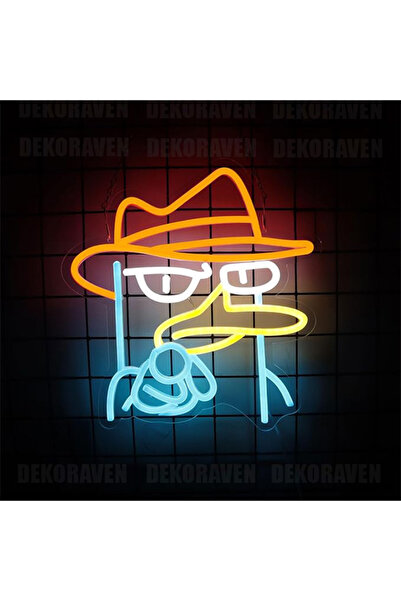 dekoraven Fineas ve Förb Ornitorenk Perry Neon Tabela Dekoratif Aydınlatma