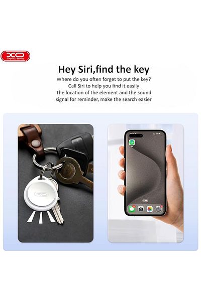 REDz Accessories Anti-lost Device Xo-lp02, Smart Location Type Airtag, Find My Compatible, White