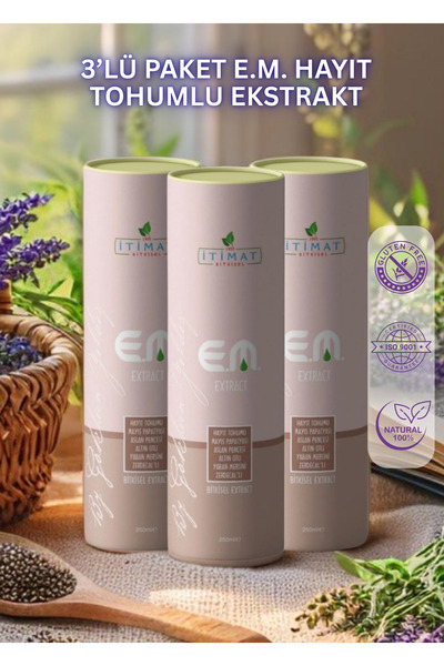 İtimat Bitkisel 1995 3'lü Paket E.M. Hayıt Tohumlu Ekstrakt 250 ml