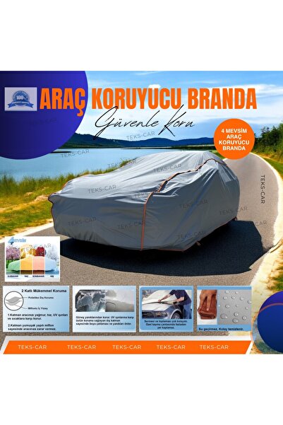 TEKS CAR OTO BRANDA TÜM BİNEK ARAÇLARA UYUMLU 4 MEVSİM UNİVERSAL OTO ARABA BR...