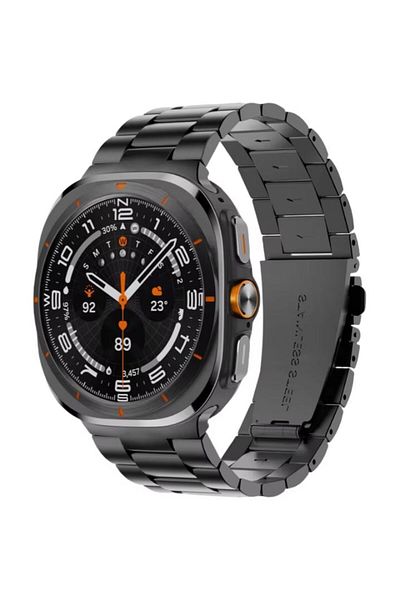 REDz Accessories Luxury Link Strap, Metal Links, Samsung Galaxy Watch Ultra 47mm, Business Design, Black