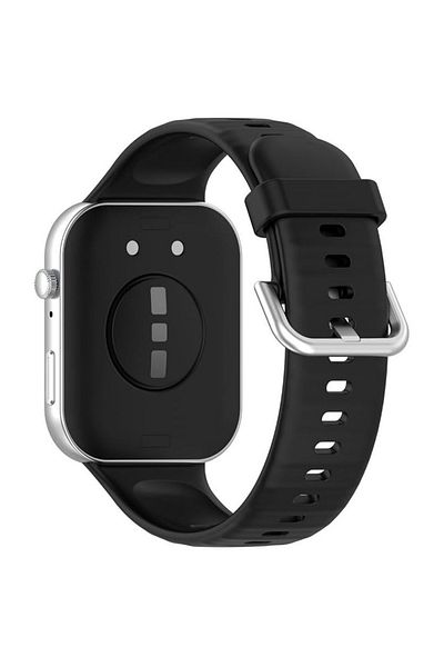 REDz Accessories Curea sport din silicon, compatibilă cu Huawei Watch Fit 3, subțire, reglabilă, neagră