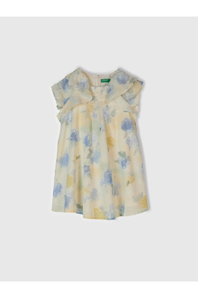 Benetton Дівчача батикова сукня 1-6 років, синя