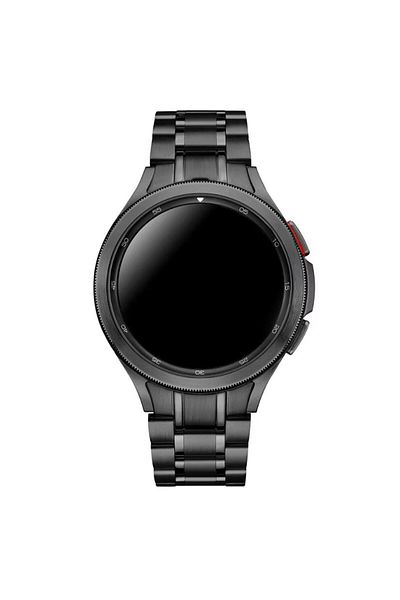 REDz Accessories Curea Luxury Link, Samsung Galaxy Watch 4/5/6, Design Business, Legături Metalice, Negru