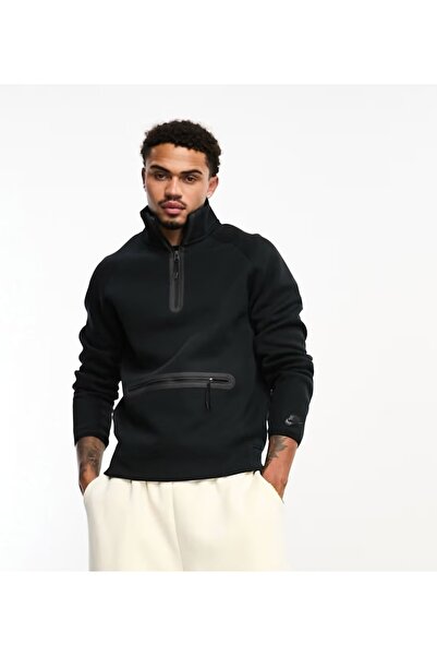 Nike Tech Fleece Half-Zip Top Erkek Sweatshirt FB7998-010 ASLAN SPORT
