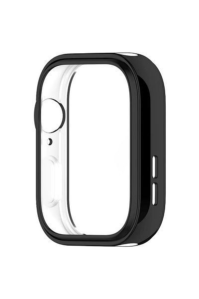 REDz Accessories Full Body Case, Compatible with Huawei Watch Fit 3, Screen Protector, Silicone, Black