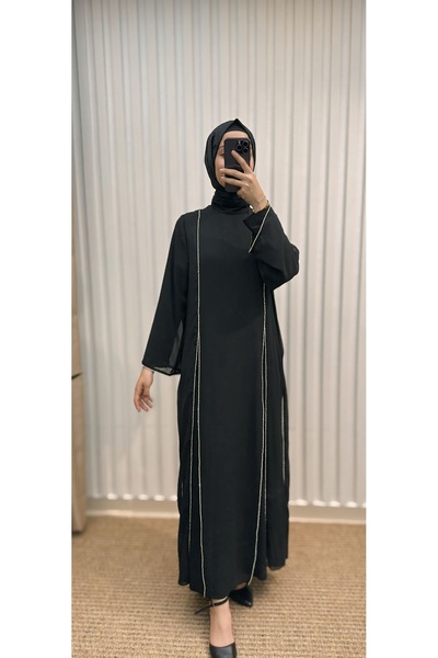 MERVE TESETTÜR İÇLİKLİ ABAYA TAKIM