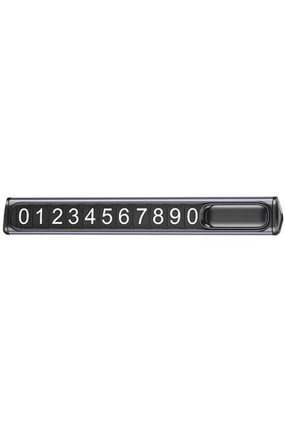 REDz Accessories Suport pentru număr de telefon, cifre mari albe, suport adeziv, XO-C138, negru