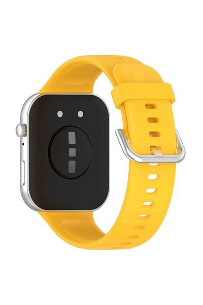 REDz Accessories Curea sport din silicon, compatibilă cu Huawei Watch Fit 3, subțire, reglabilă, galbenă