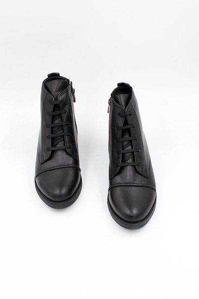 ENDİCAN 940 1409 Genuine Leather Women's Boots BLACK